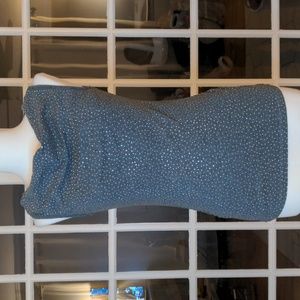 🐥5/$15 Express shimmer grey knit tank sz M 160